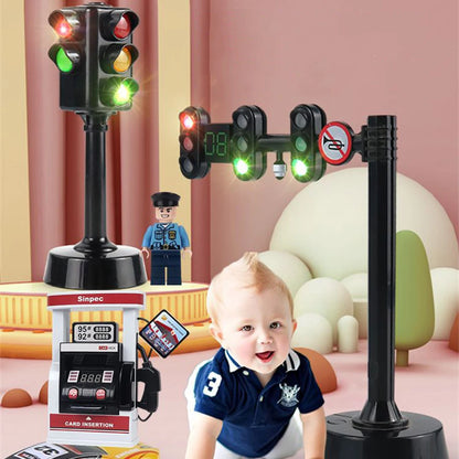 Traffic Light Toy – Kids Pretend Play Safety Education Model