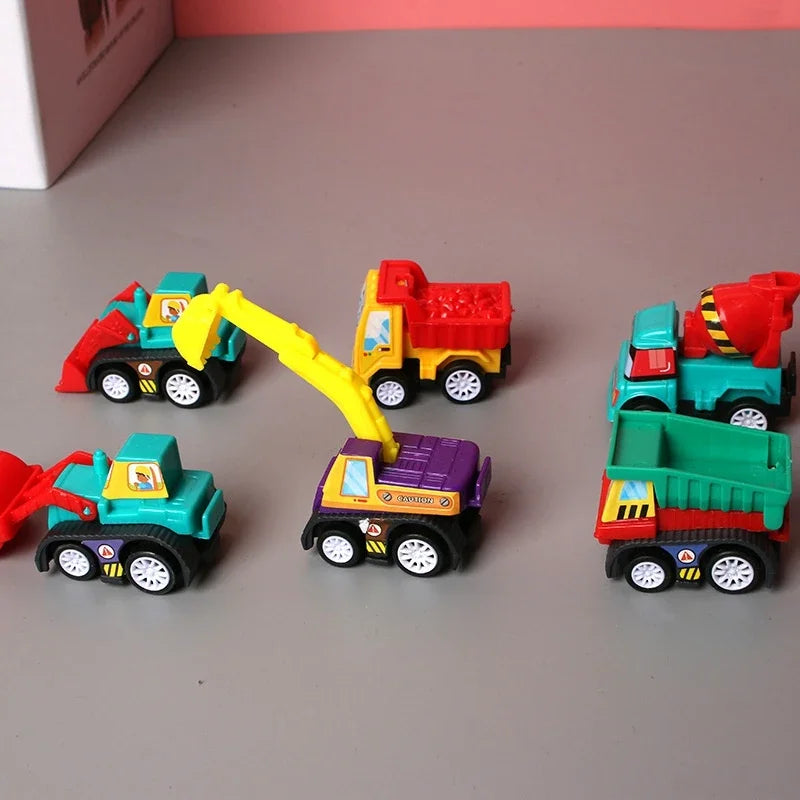 Diecast Toy Cars – 6-Piece Pull Back Mini Vehicle Set