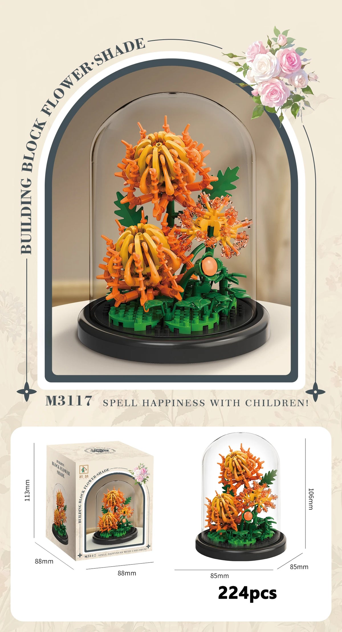 Flower Building Blocks – Bonsai Bouquet Micro Building Set