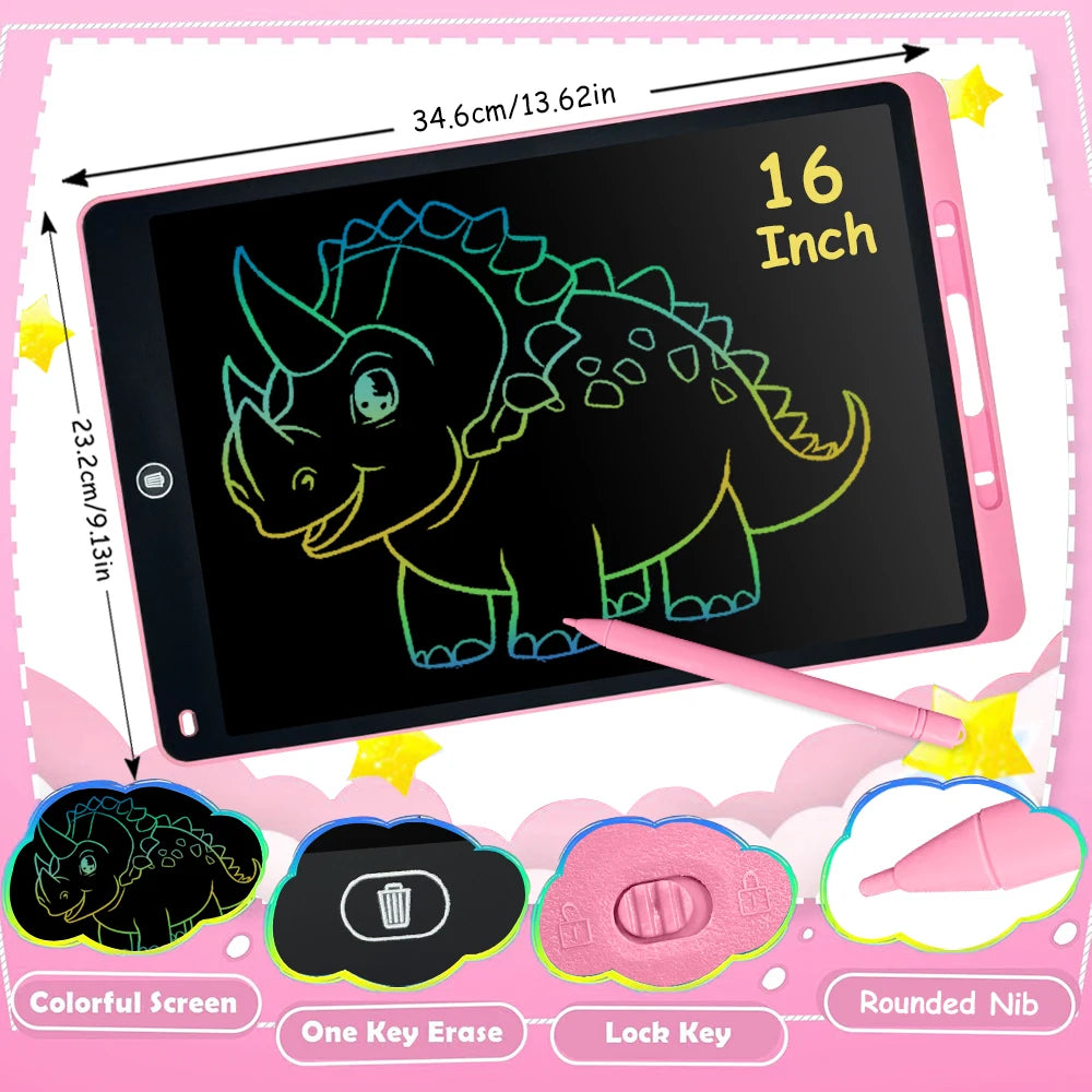 6.5/8.5/10/12/16 Inch LCD Writing Tablet Electronic Drawing Board Doodle Sketchpad Handwriting Pad Toys for Kids Birthday Gifts