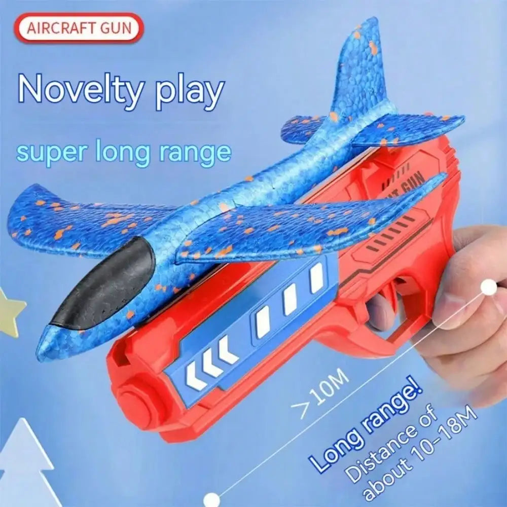 Kids' Foam Glider Planes with Catapult Launcher for Outdoor Play
