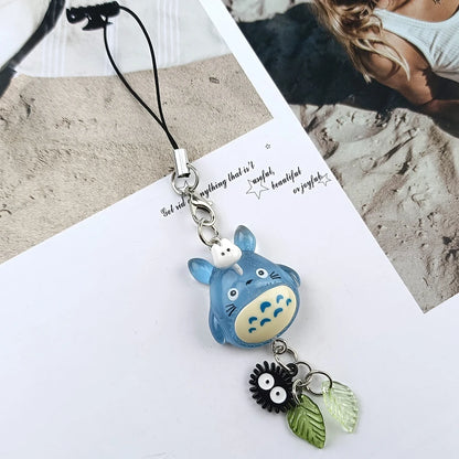 Beaded Phone Charm, Cute Bear Strawberry Chain Y2K Accessory