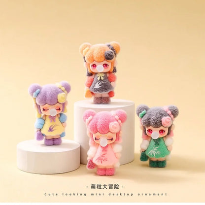 Chinese Style Plush Keychain – Blind Box Model Toy