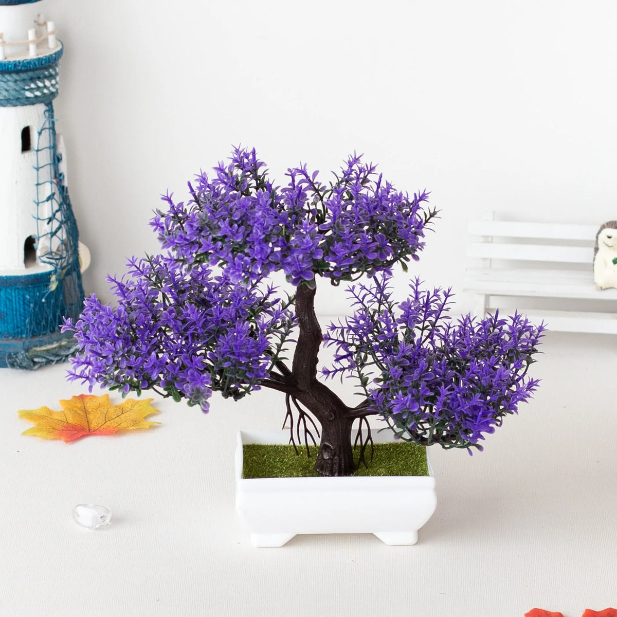 Artificial Bonsai Tree Set for Indoor Home Decor