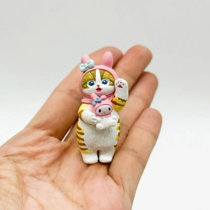 Kawaii Cat Collectible Figure – Cute PVC Model Ornament