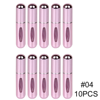 5ml Portable Refillable Spray Bottle Plastic liner Perfume Atomizer Mini Sample Bottle For Cosmetics Travel Empty Container