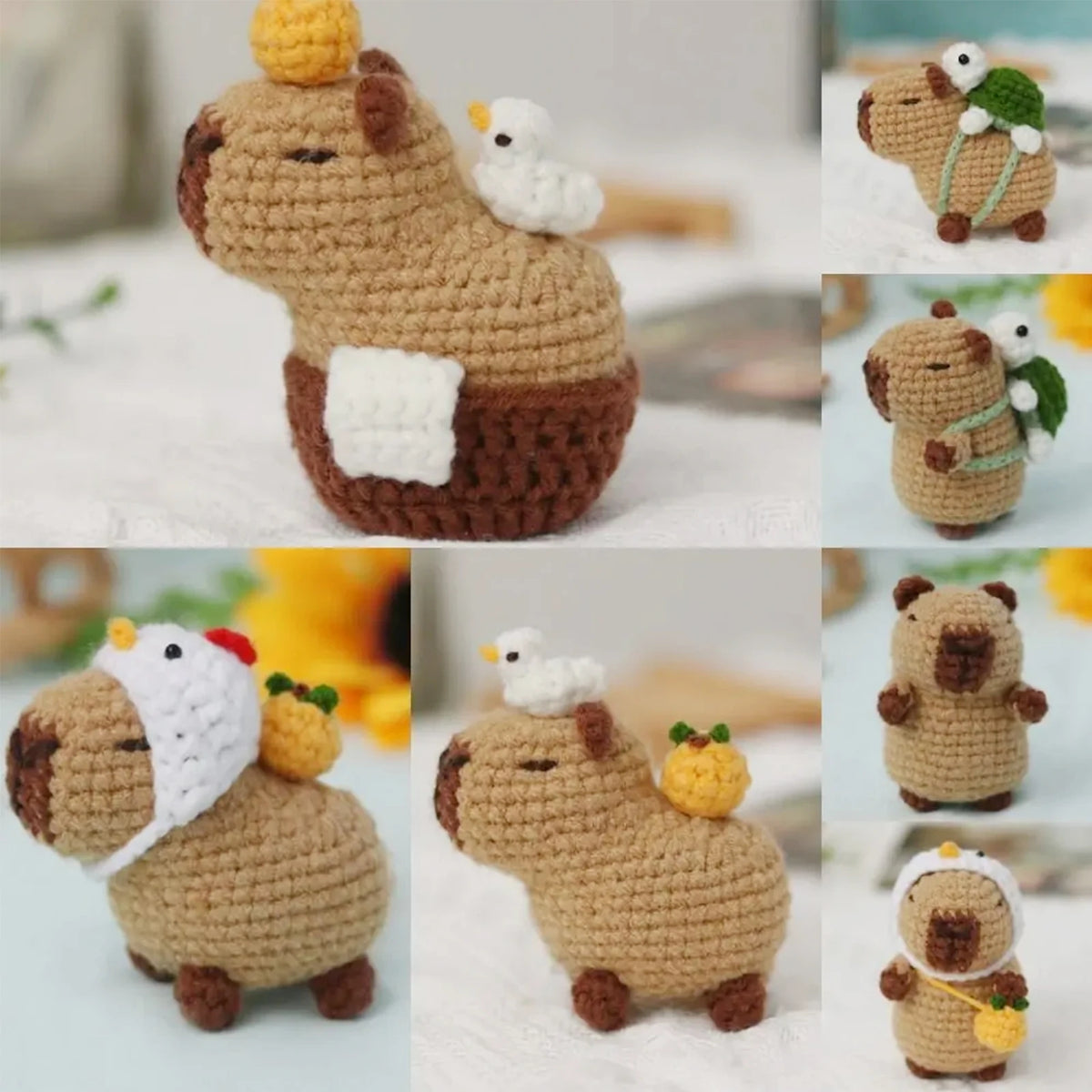 Capybara Crochet Kit – Beginner Animal Crochet Craft Set