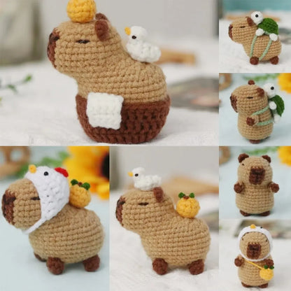Capybara Crochet Kit – Beginner Animal Crochet Craft Set