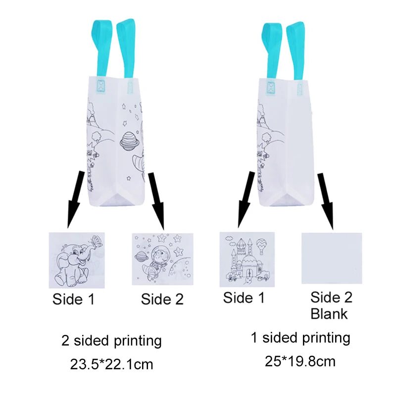 DIY Coloring Bags – Kids Graffiti Art & Craft Kit with Markers