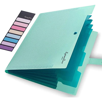 Expanding File Folder A4 5 Pocket Accordion Document Organizer