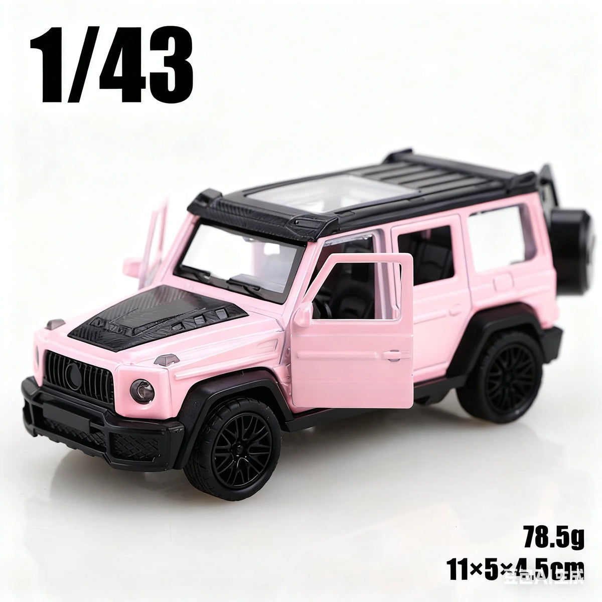 Diecast Toy Car – 1:43 Scale Metal Pull Back Off-Road Vehicle