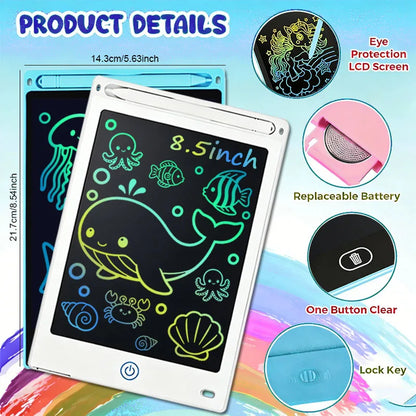 8.5 Inch LCD Writing Tablet for Kids – Portable Drawing Pad