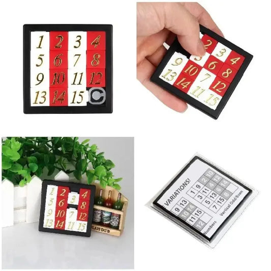 Magnetic Number Sliding Puzzle for Kids & Adults Travel Toy