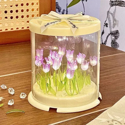 Tulip Night Light – DIY Flower Lamp for Bedroom Decor
