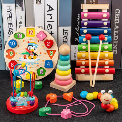 3D Wooden Puzzle for Toddlers – Montessori Learning Toy