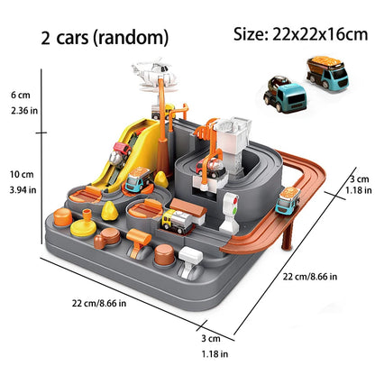Racing Track Car Toy Set – Educational Rail Adventure Game