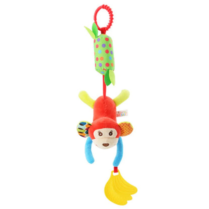 Baby Hanging Rattle – Plush Animal Sensory Toy for Stroller & Crib