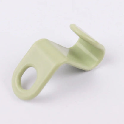 Plastic single hook hanger made of ABS material for wardrobe organization and garment drying; lightweight stackable design suppo