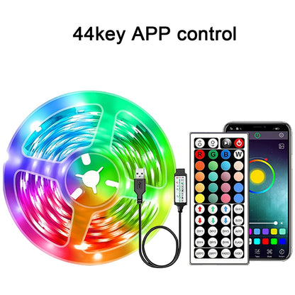 RGB LED Strip Lights with App Control for Bedroom Decor