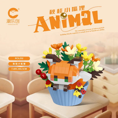 Dessert Animal Building Blocks – Cute Panda & Puppy Decor
