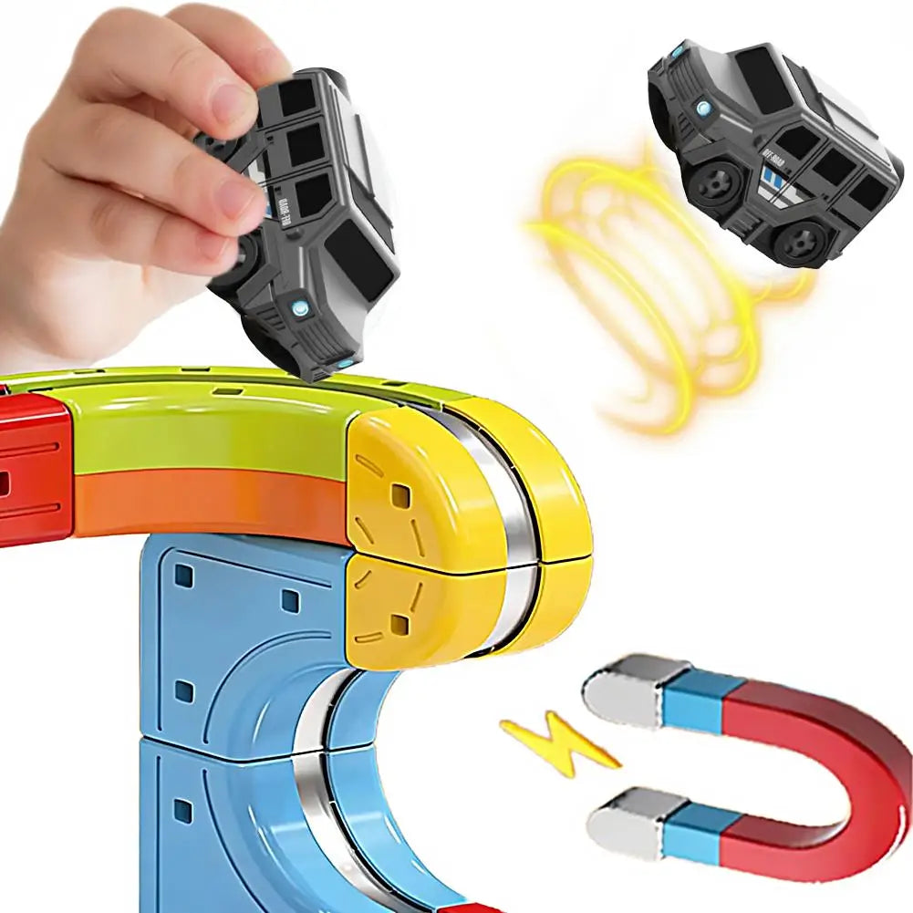 Magnetic Anti-Gravity Car for Compatible Building Block Tracks