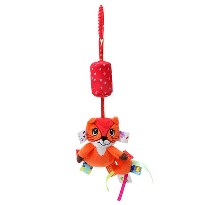 Baby Hanging Rattle – Plush Animal Sensory Toy for Stroller & Crib