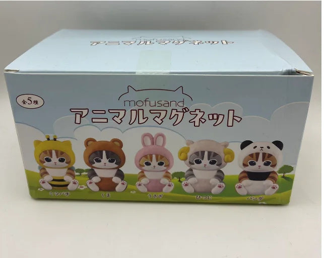 4cm Animal Headwear Action Figure Set – PVC Blind Box