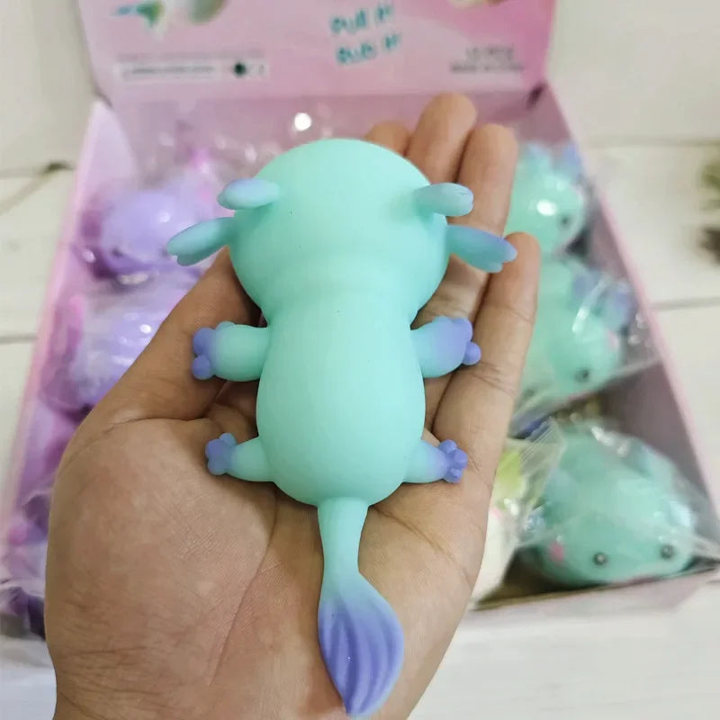 Axolotl Squishy Toy – Cute Slow Rising Squeeze Ball