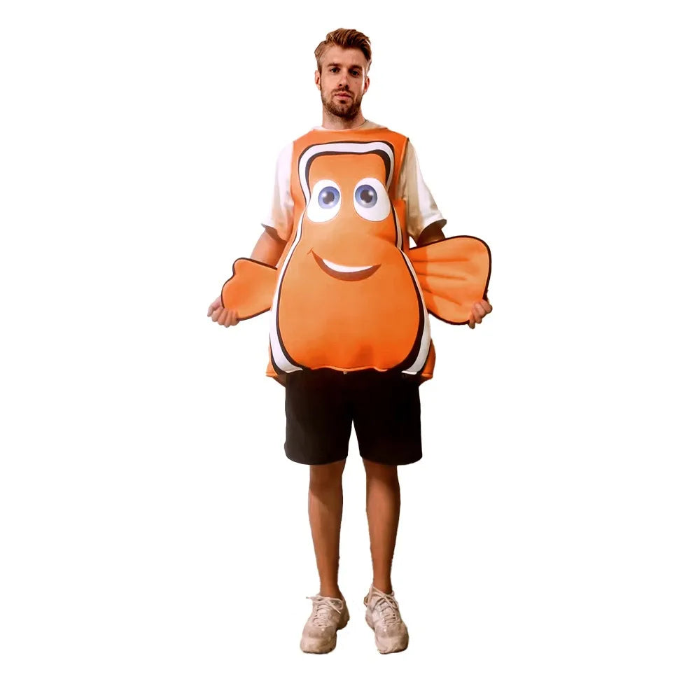 Clownfish Costume Unisex Animal Suit – Halloween Party Outfit