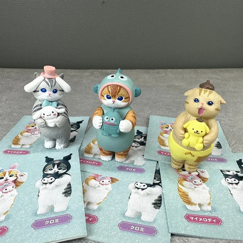 Cute Cat Blind Box Figures – Collectible PVC Ornaments