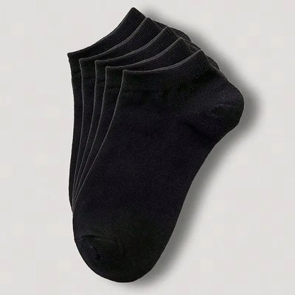 1-20pairs Wholesale Unisex Socks, Breathable Sports Socks, Solid Color Boat Socks, Comfortable Cotton Ankle Socks, White