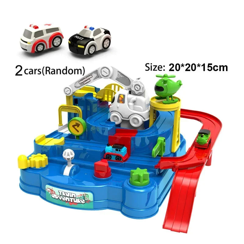 Racing Track Car Toy Set – Educational Rail Adventure Game
