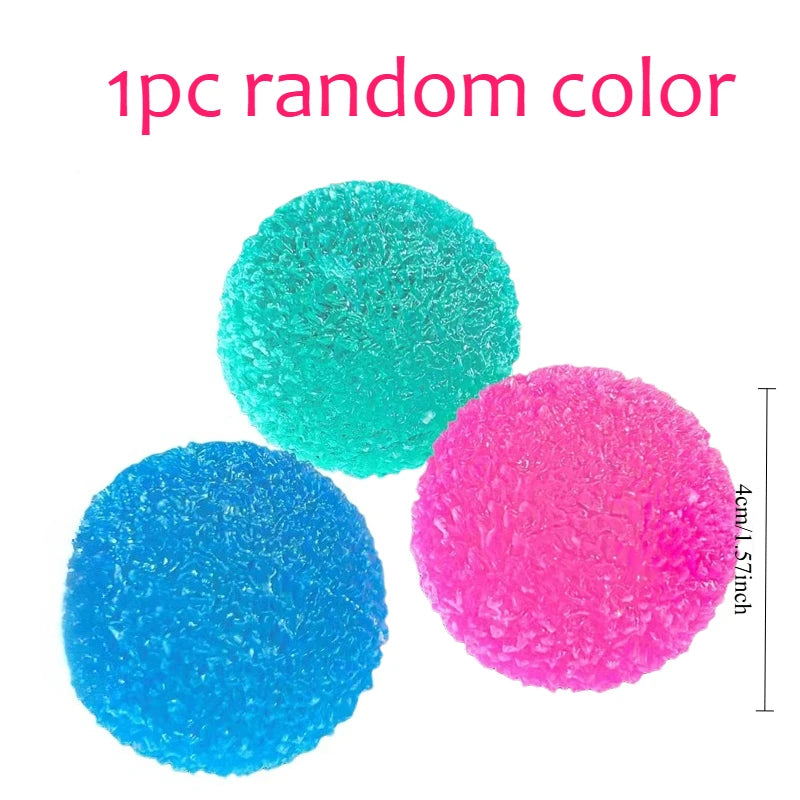 Ice Ball Squishy Toy – Blue Mochi Slow-Rebound Fidget