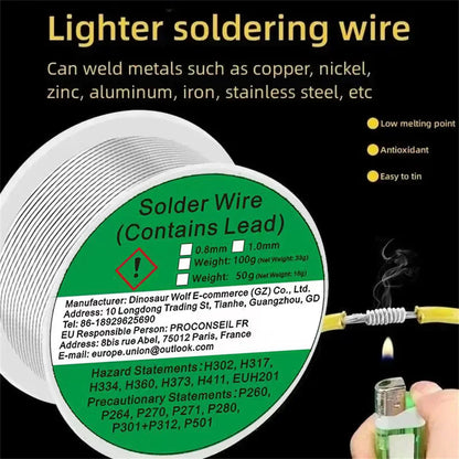 Rosin Core Soldering Wire 0.8mm and 1.0mm, 2% Flux