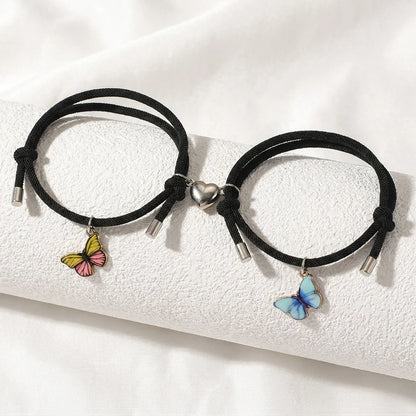 Sun Moon Couple Bracelets, Luminous Matching Rope Bracelets for Couples