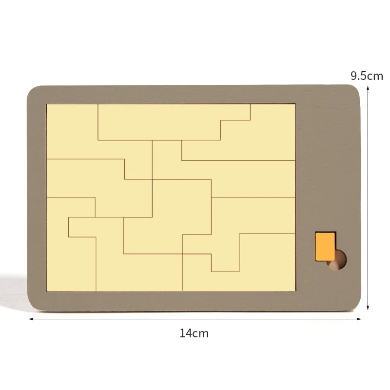 Wooden Brain Teaser Puzzle – Geometric IQ Challenge for Kids & Adults