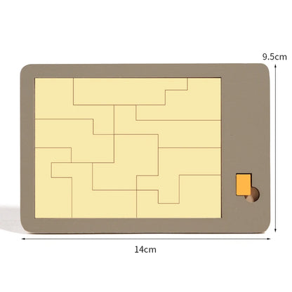 Wooden Brain Teaser Puzzle – Geometric IQ Challenge for Kids & Adults