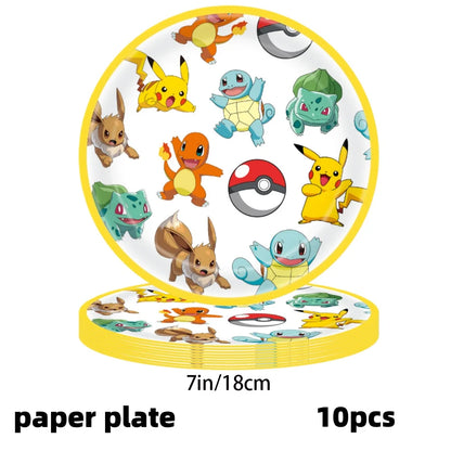 Cartoon Birthday Party Supplies – Tableware & Decorations Set