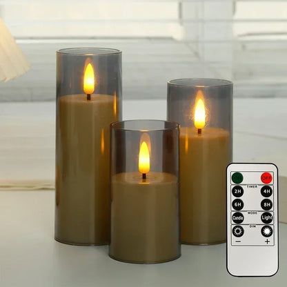 Flameless Candles with Remote – Flickering LED Decor