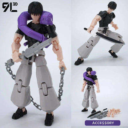 Optimized Product Title: 3D Printed Action Figure, Articulated & Poseable – Ready to Display
