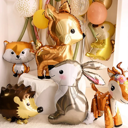 Deer Foil Balloon for Jungle Safari Birthday Party Decoration