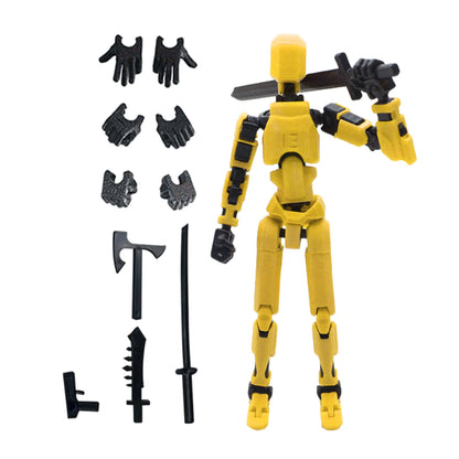 13-Joint Articulated Action Figure – DIY Poseable Figure