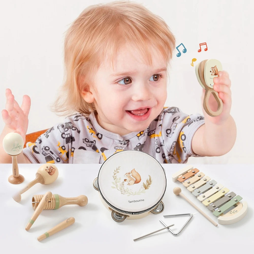 Wooden Baby Xylophone Toy – Montessori Musical Instrument for Kids