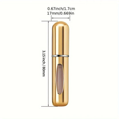 6-Pack Refillable Perfume Spray Bottles – 5ml Travel Size