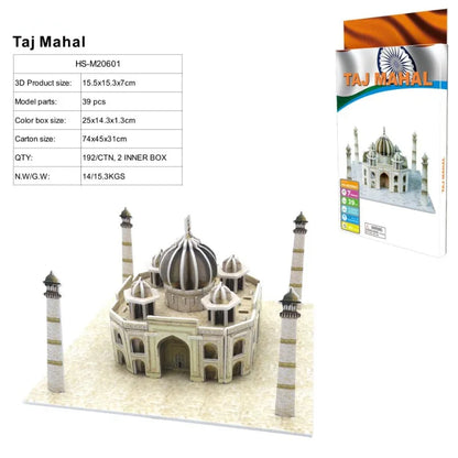 3D Architecture Puzzle – Famous Building Model Puzzle for Kids