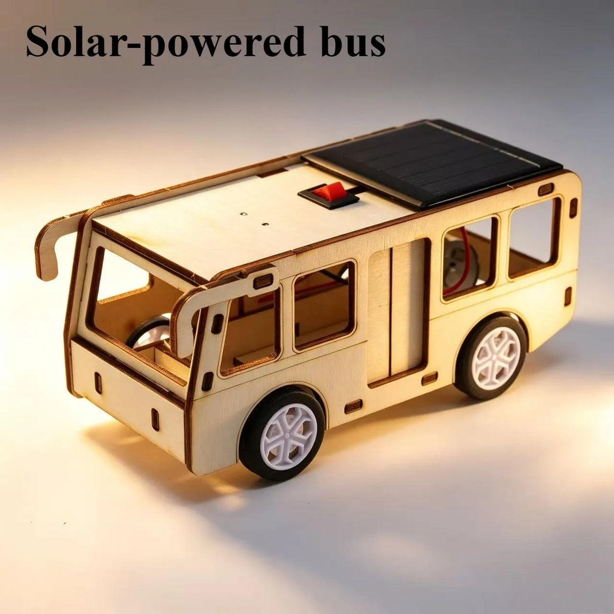 Solar Car Model Kit – DIY Wooden Science & Education Project
