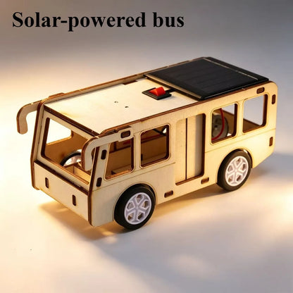 Solar Car Model Kit – DIY Wooden Science & Education Project