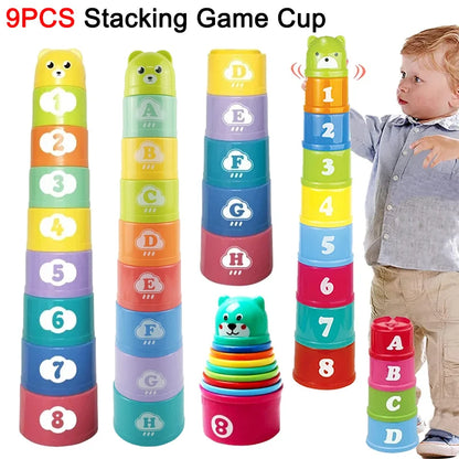 Cup Stacking Game for Kids Speed Challenge Educational Board Toy
