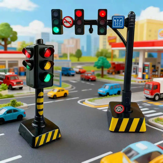 Traffic Light Toy – Kids Pretend Play Safety Education Model