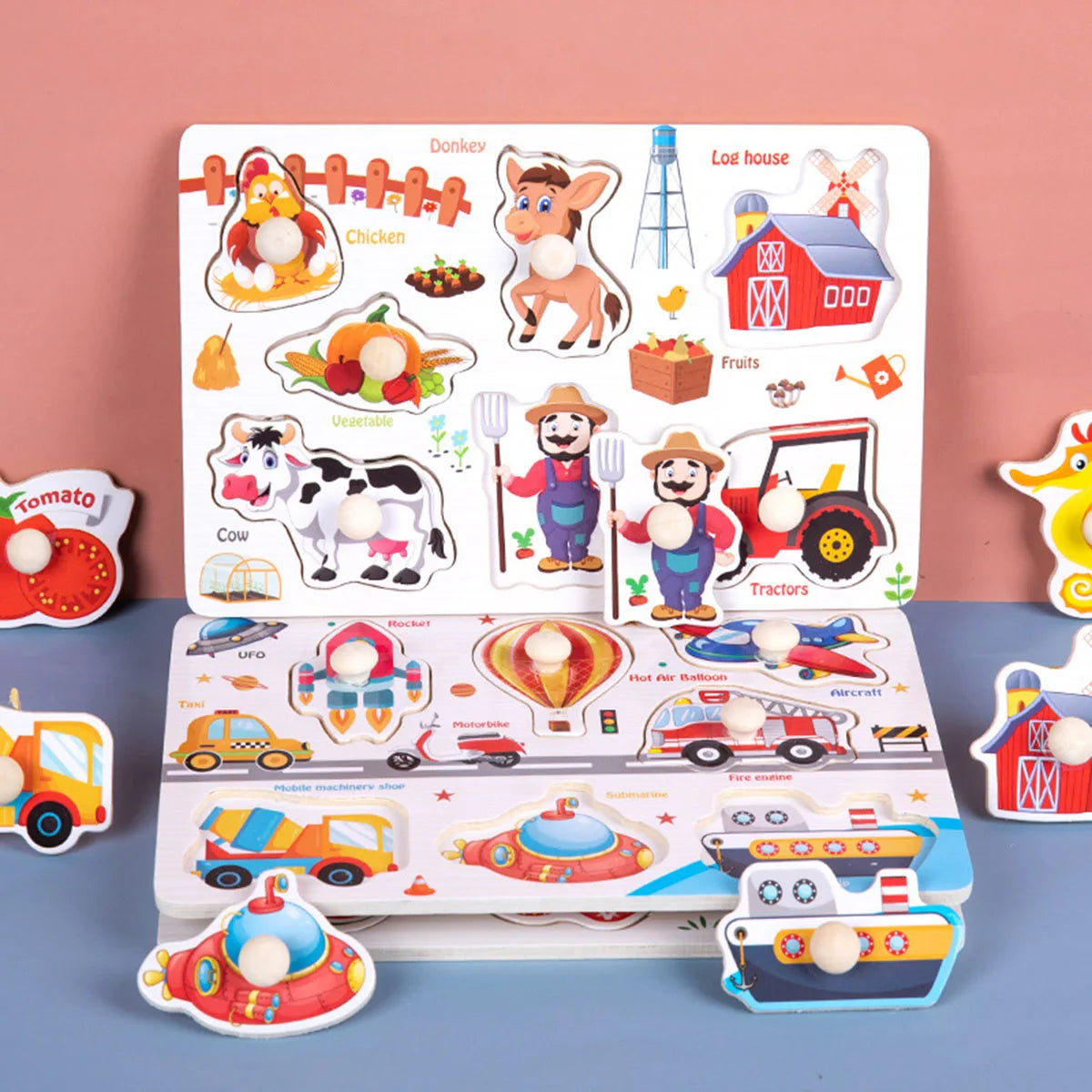 Wooden Animal Jigsaw Puzzle for Kids – Educational Puzzle Toy